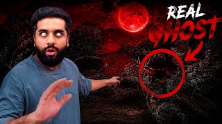 WE SAW A REAL GHOST BEHIND THE PLANT !!