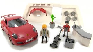 Playmobil Porsche 911 Carrera S Play Set - With Police Chase