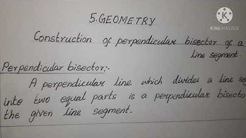 Std 7th MATHS -TN( Samacheer)Term1-Chap.5-Geometry-Exercise5.3-Perpendicular bisector