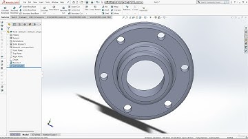 SOLIDWORKS Tutorial | flange part 2