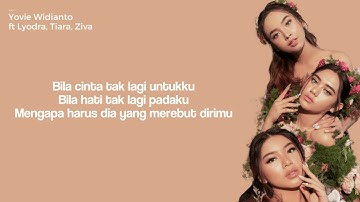 MENYESAL - YOVIE WIDIANTO ft LYODRA, TIARA, ZIVA (LIRIK VIDEO)