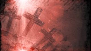 three crosses red flares grunge