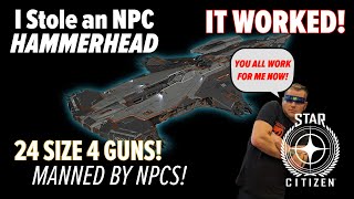 Why You Should Steal an NPC Hammerhead | 24 Size 4 Guns! AUTO TURRETS!