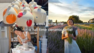 week in the life of a ceramic artist - vlog!
