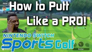 How to Putt in Nintendo Switch Sports Golf [With Handcam] | NSS Golf Putting Tutorial