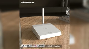 Zemismart Matter Zigbee Gateway with Antenna Smart Home Hub Bridge Works with Tuya App Homekit Googl
