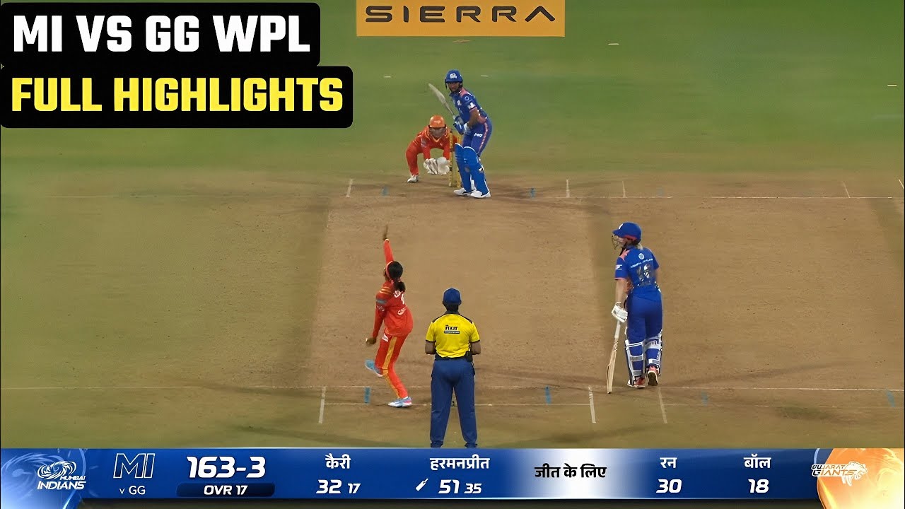 MI vs GG WPL 2026 6th Match Highlights | Mumbai Indians vs Gujarat Gaints Match Highlights 2026