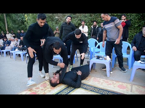 شاهد ماذه فعل بولاده المرحوم الناعي حسام الكريزي نعي يبجي الصخر مجلس المرحوم حيدر كريم لعيبي