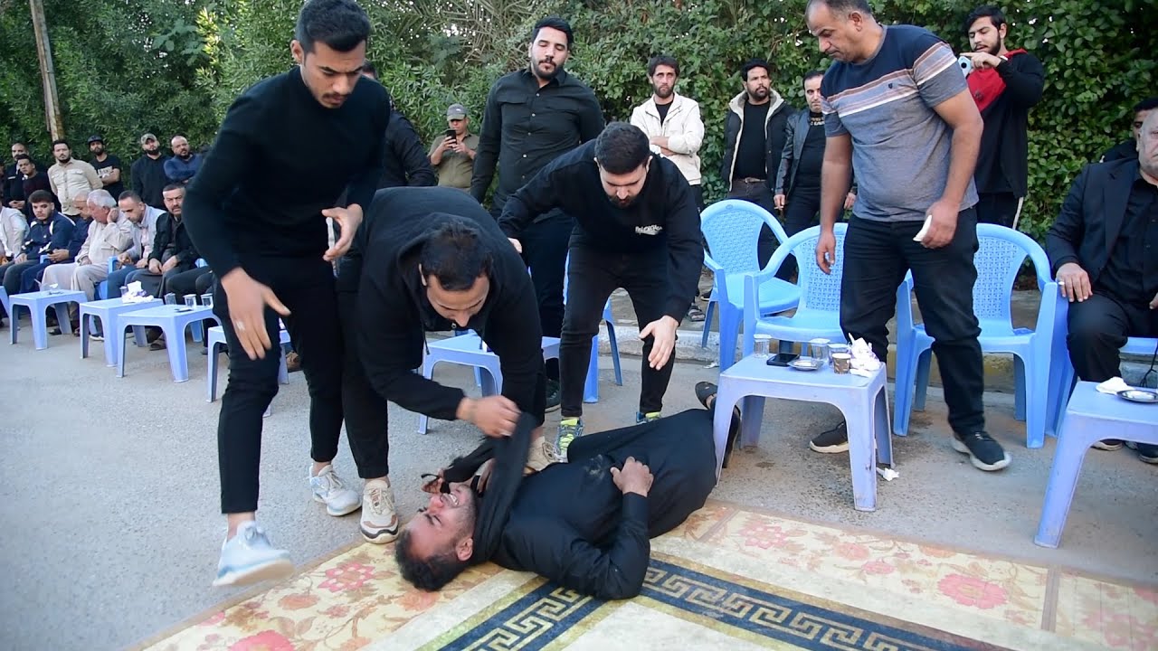 شاهد ماذه فعل  بولاده المرحوم الناعي حسام الكريزي نعي يبجي الصخر مجلس المرحوم حيدر كريم لعيبي