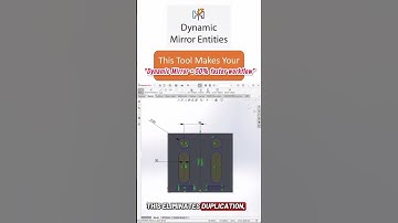 Amazing!!! SolidWorks Sketch tool Mirror Dynamic Entities 😲 #shorts
