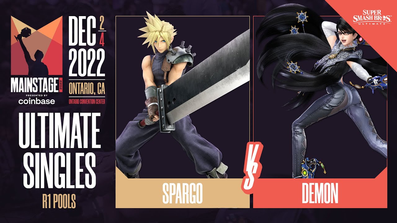 Sparg0 (Cloud, Pyra) vs Demon (Bayonetta) - Ultimate Singles Pools Winners SF  - Mainstage 2022
