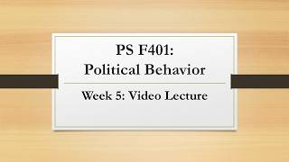 Week 5 Video Lecture