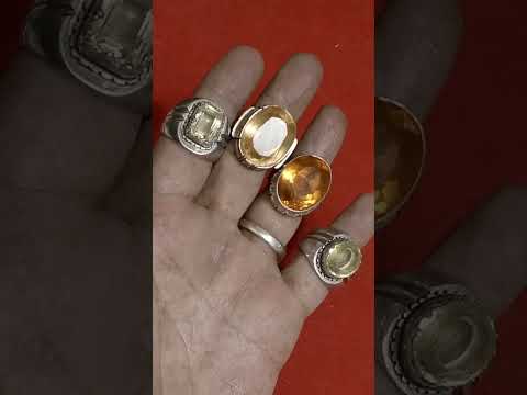 مجموعة خواتم من حجر السترين الافريقي الطبيعي قطع خشنه نوادر النوادر