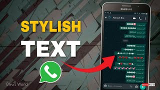 Stylish Text Whatsapp | How to change font style in any android phone | Stylish text screenshot 3