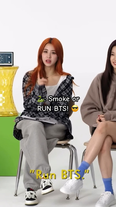 Smoke or RUN BTS?? Which dance EunChae does very well? #lesserafim #르세라핌