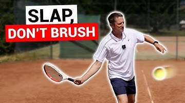 How to Hit Topspin In Tennis with Power (Without Brushing Up)