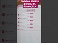 #syllabus #Electivepunjabi #BA #4thsem #punjabuniversity #newsyllabus-shortsfeed #youtubeshorts