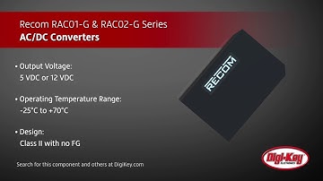 Recom RAC01-G and RAC02-G Series | Digi-Key Daily