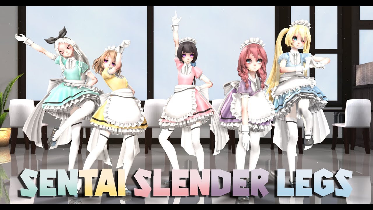 (MMD X BLEND S) - Sentai slender legs - (model test)