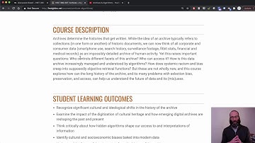 Welcome to Archives + Algorithms