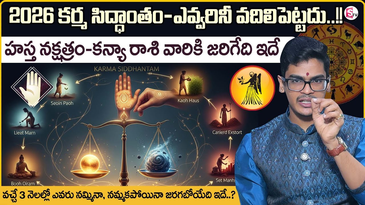 Hastha Nakshatram 2026| Kanya Rasi Predictions |Uma Devarakonda|Karma Siddhantham | SumanTV Shirisha