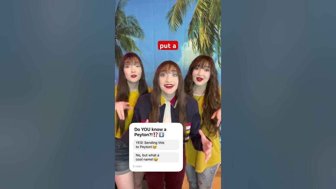 Peyton Name Song In English!🇦🇺🇬🇧🇺🇸 K3 Sisters #shorts #australia #uk #usa #english #song #fyp