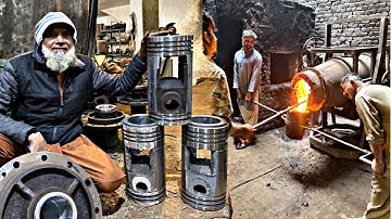 Amazing Skill Of Making Large Engine Piston | Production Process Of Large Engine Piston