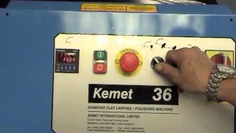 Kemet 36 Diamond Lapping Machine, 3 ring with Pneumatic Lift