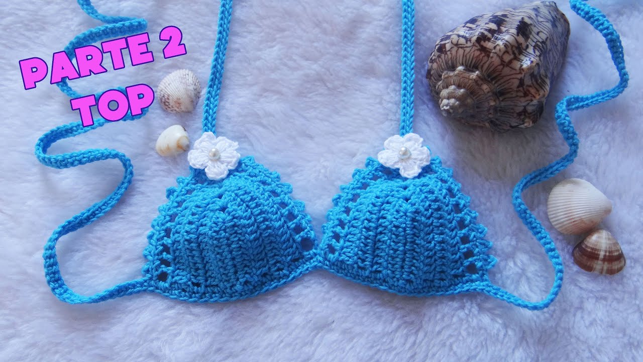 BIQUÍNI DE CROCHÊ PARTE 2 (TOP)