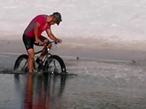 Surly Pugsley Ride Underwater