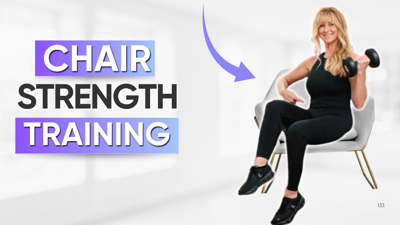 10 Minute Seated Strength Training With Dumbbells Weights Over 50!