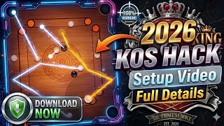 Carrom pool 2026 new kos hack | how to download kos carrom 😱 | Kos carrom setup & full detail video screenshot 3