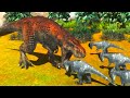 T-Rex hunting various prey - Animal Revolt Battle Simulator