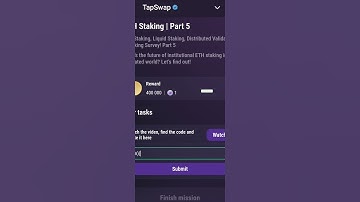 ETH Staking |Part 5 | Tapswap Video Code