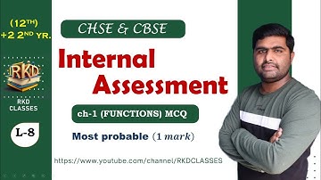 Internal assessment exam || most probable 1 mark question || chse odisha class 12