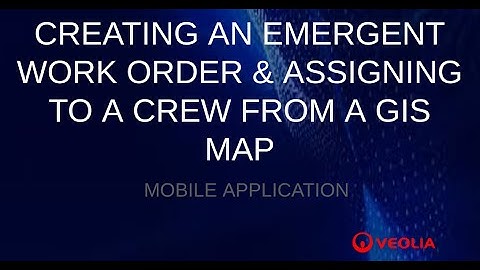 Create an Emergent Work Order & Assign to Crew From Linear Assets