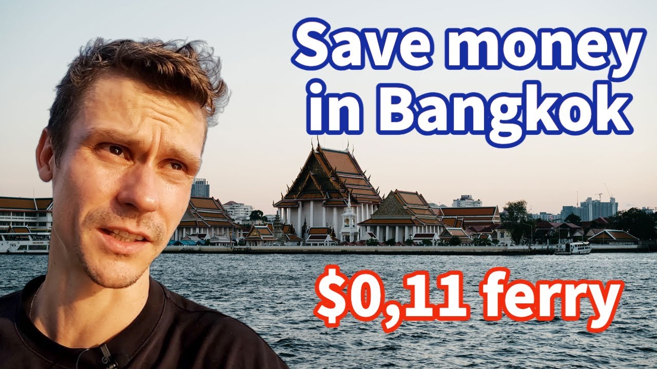 Thailand travel tips. Water transport in Bangkok is cheap, it's only $0,11 for the ferry crossing 🇹🇭