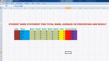 Formula of Sum, Percentage, If Function, Merge & Center  Ms Excel | How to use if Function & Total
