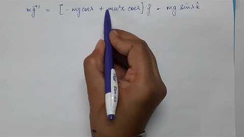 Effect of Centrifugal Force (Due to the rotation of the Earth) on 