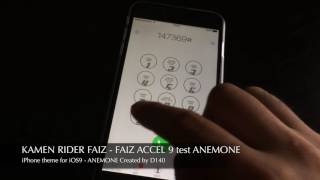 Iphone用テーマ 仮面ライダーファイズ Faiz Accel Ver 9 0 Youtube