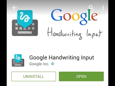 Google Handwriting Input