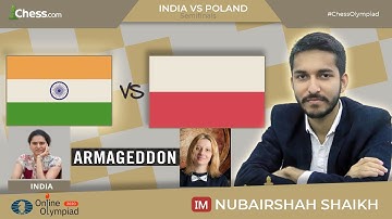 Humpy vs Monika Armageddon Match - SEMIFINAL Chess Olympiad 2020 | India vs Poland Highlights