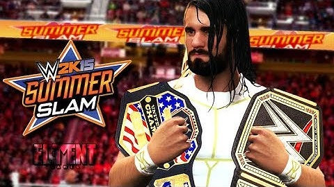 Wwe 2k18 how to make Seth Rollins summerslam 2015 attire