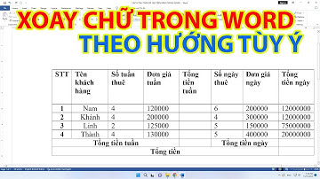 Cách Xoay Chữ Trong Word Theo Hướng Tùy Ý