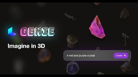 Genie, text-to-3d model capable of creating any 3d object you can dream of in under 10 seconds