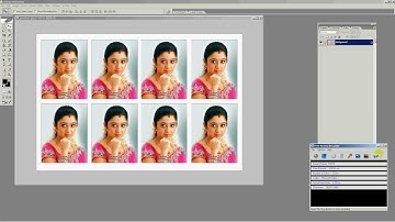 How to make 8 passport size Photos in one  maxi size in photoshop its Easy