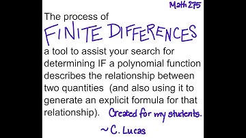 Finite Differences Math275