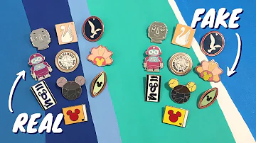 How do you tell if a Disney pin is real or fake?