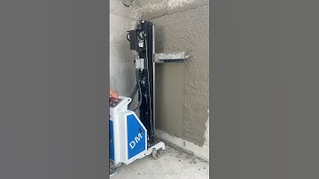 Fast plastering #wallsmooth #rendering #plaster #spraying #sprayer #warmpump #construction #mortar