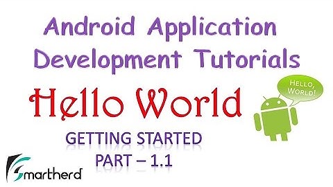 [OBSOLETE] Android Tutorial : HELLO WORLD : Part - 1.1 : GETTING STARTED